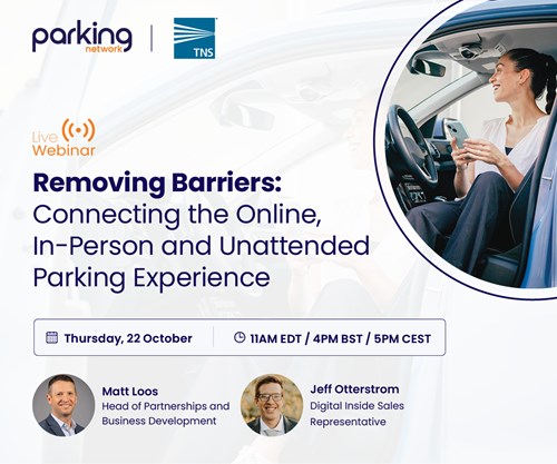 Webinar - Removing Barriers: Connecting the Online, In-Person and Unattended Parking Experience
